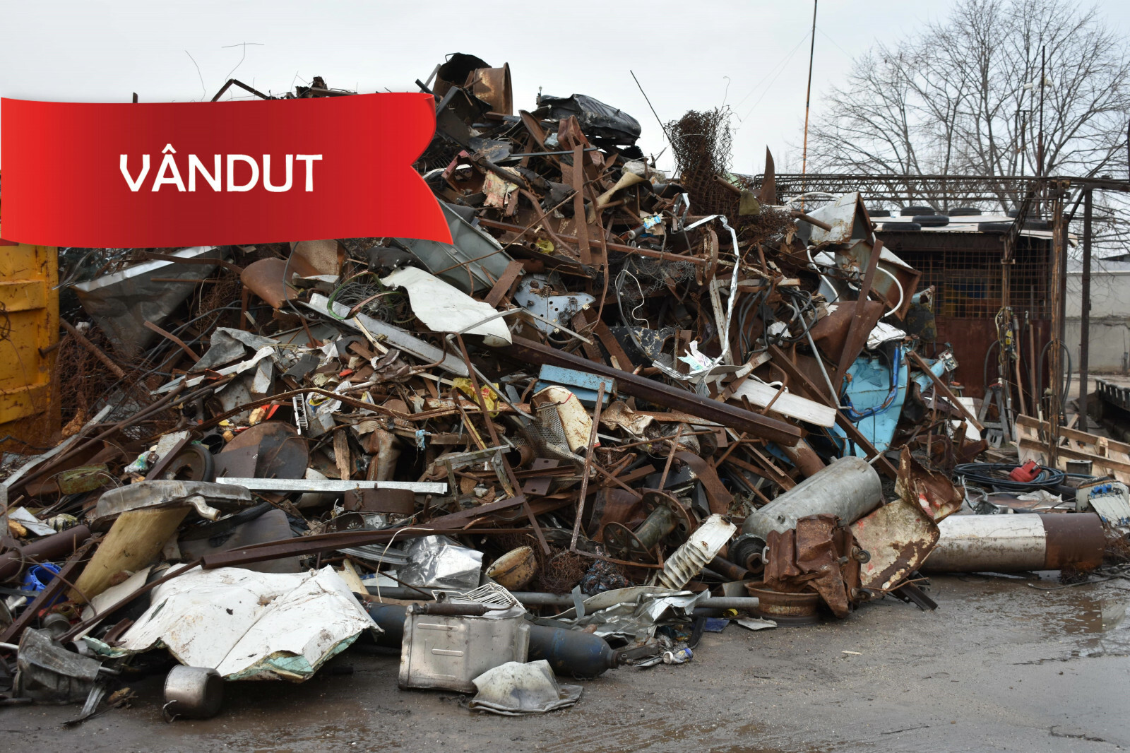 Cantitatea de 29.130 kg. de material feros (fier vechi) depozitat în localitatea Slatina, jud. Olt.